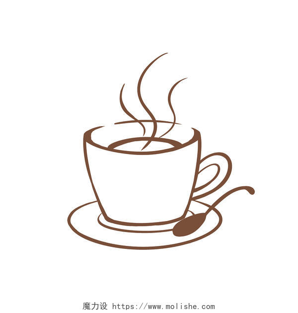 咖啡杯食物插画下午茶惬意咖啡插画素材